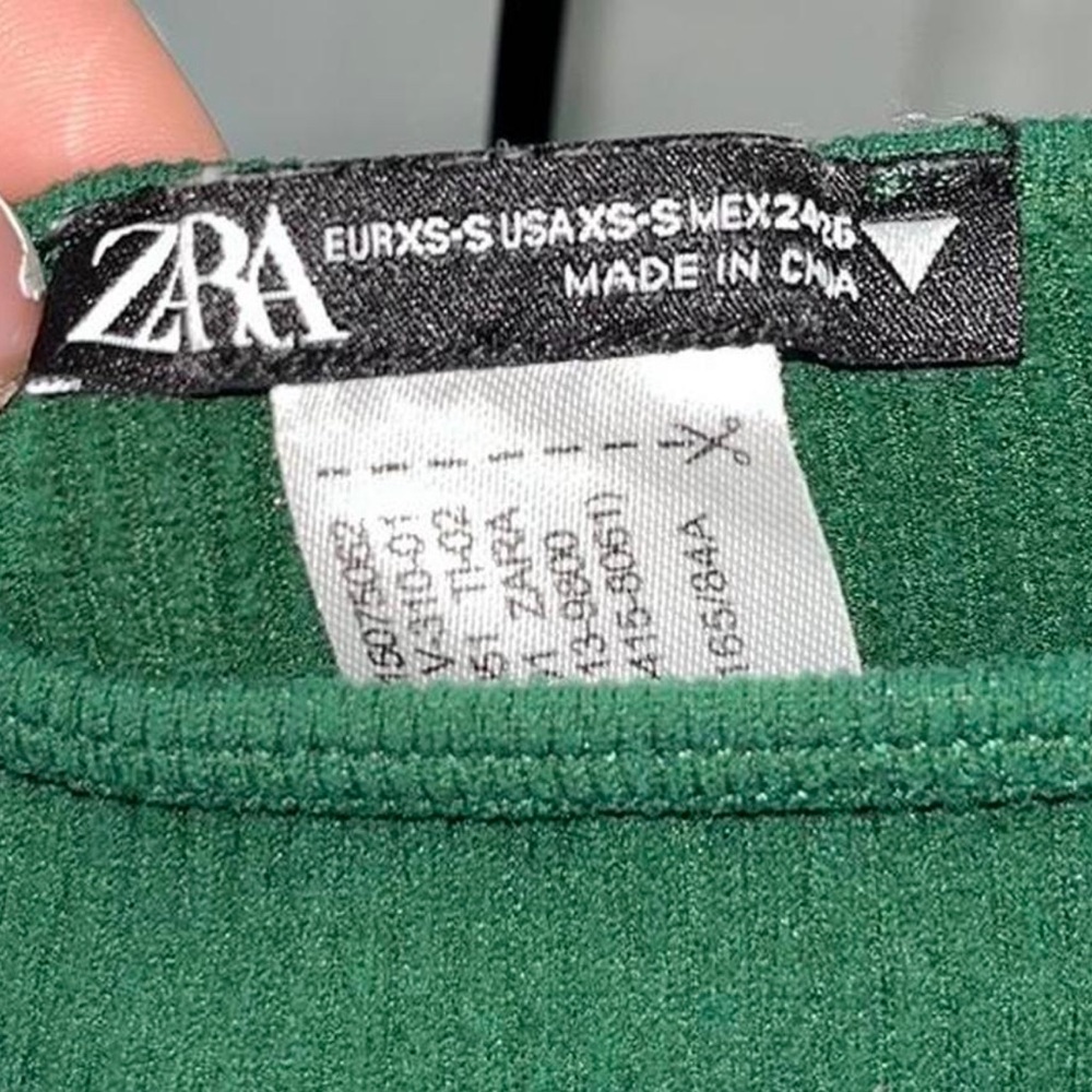 Zara Matching Ribbed Biker Short Set - Picture 4 of 5